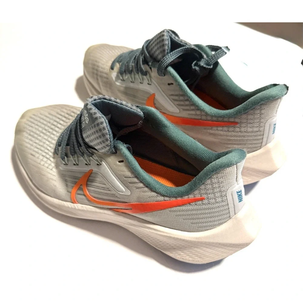Nike Air Zoom Pegasus Kids 4y  Grey Orange Running Shoes DM4015-003